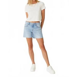 NEW LEVEL99 cooper raw hem shorts in sun bleach blue
